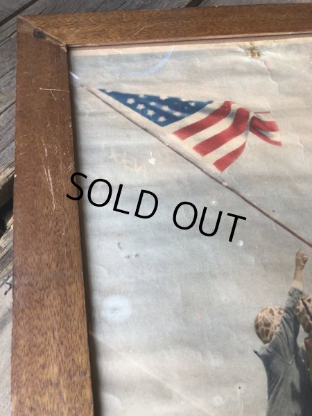 画像6: 40s Vintage Raising the Flag on Iwojima Art Print Framed Poster (B131) (6)