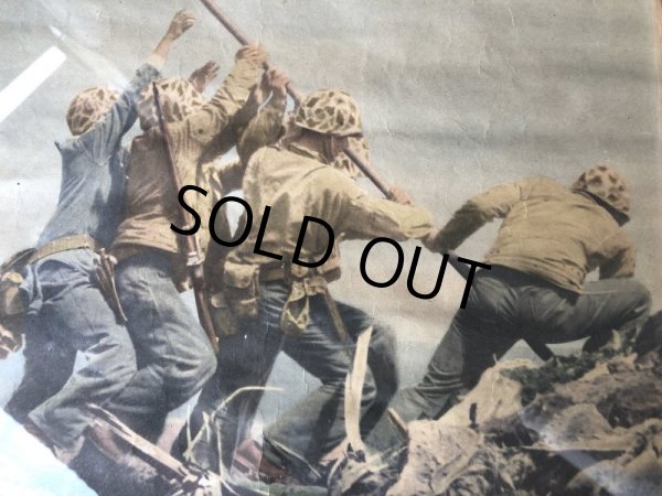 画像5: 40s Vintage Raising the Flag on Iwojima Art Print Framed Poster (B131) (5)