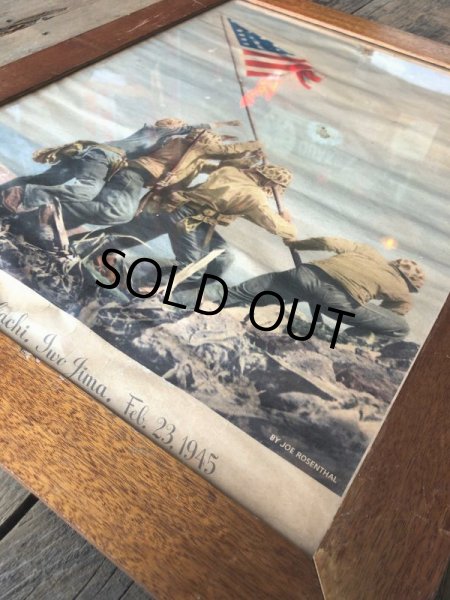 画像9: 40s Vintage Raising the Flag on Iwojima Art Print Framed Poster (B131) (9)