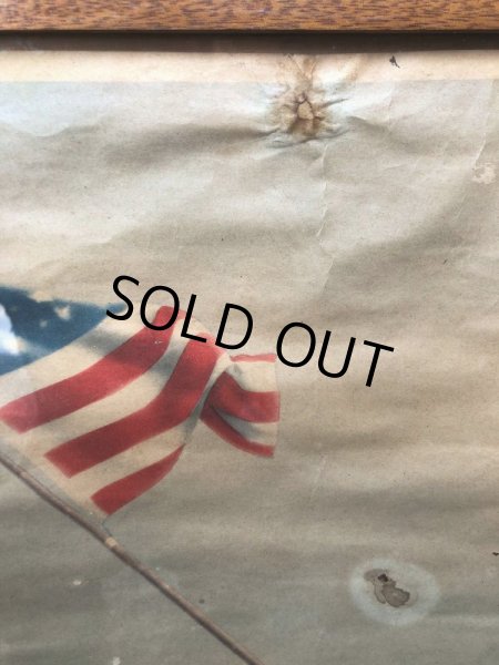 画像8: 40s Vintage Raising the Flag on Iwojima Art Print Framed Poster (B131) (8)