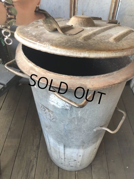 画像5: 1940s Vintage Industriel Heavy Duty Iron Trash Box (B133) (5)