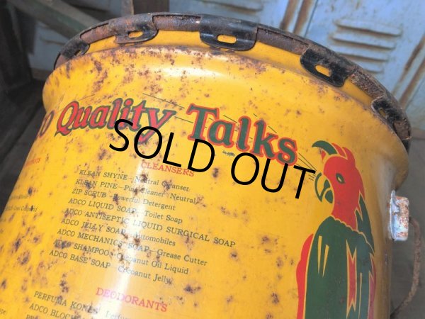 画像15: Vintage  ADCO SOAP PARROT Motor Gas Oil 5 Gallon Can (B134)   (15)
