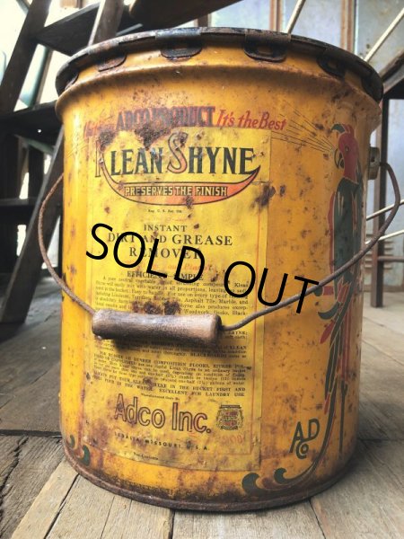 画像2: Vintage  ADCO SOAP PARROT Motor Gas Oil 5 Gallon Can (B134)   (2)