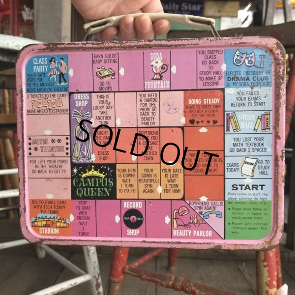 画像2: 60s Vintage Lunch Box Campus Queen (B142) (2)