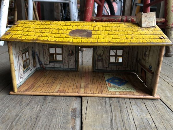 画像7: 50s Vintage Marx Play Set Western House (B153) (7)