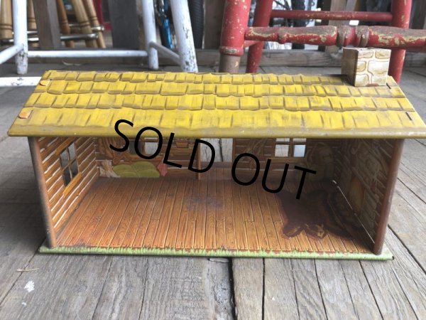 画像4: 50s Vintage Marx Western Play Set Toy Bar-M-Ranch (B154) (4)