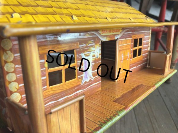 画像11: 50s Vintage Marx Western Play Set Toy Bar-M-Ranch (B155) (11)