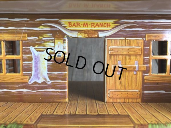 画像12: 50s Vintage Marx Western Play Set Toy Bar-M-Ranch (B155) (12)