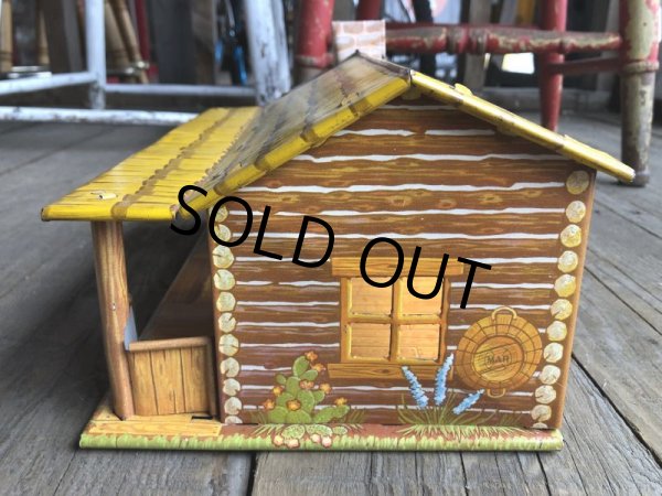 画像4: 50s Vintage Marx Western Play Set Toy Bar-M-Ranch (B155) (4)