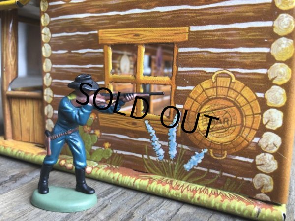 画像5: 50s Vintage Marx Western Play Set Toy Bar-M-Ranch (B155) (5)