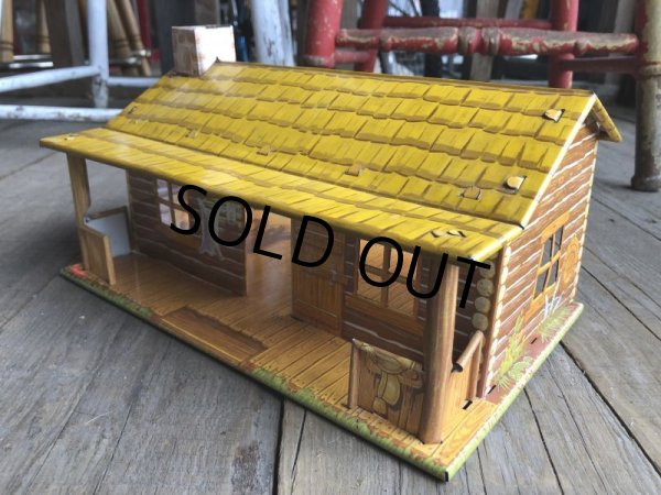 画像2: 50s Vintage Marx Western Play Set Toy Bar-M-Ranch (B155) (2)