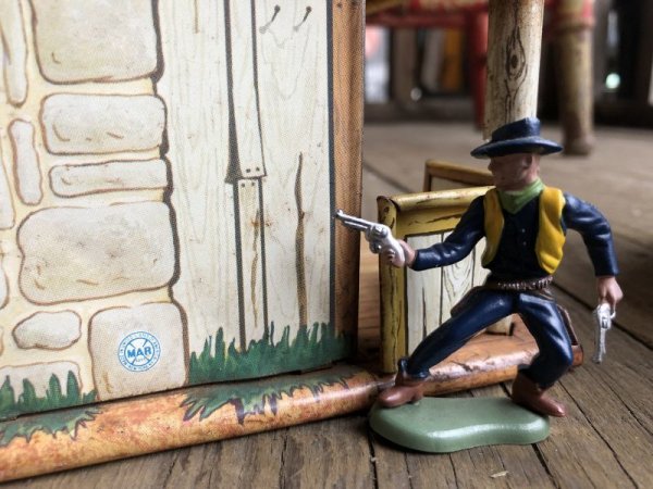 画像4: 50s Vintage Marx Play Set Western House (B153) (4)