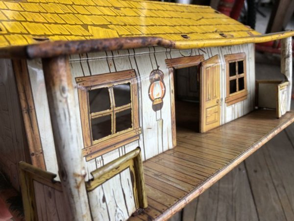 画像12: 50s Vintage Marx Play Set Western House (B153) (12)