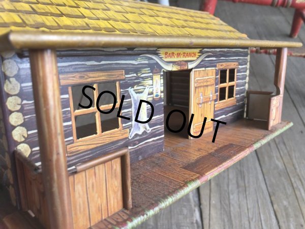 画像10: 50s Vintage Marx Western Play Set Toy Bar-M-Ranch (B154) (10)