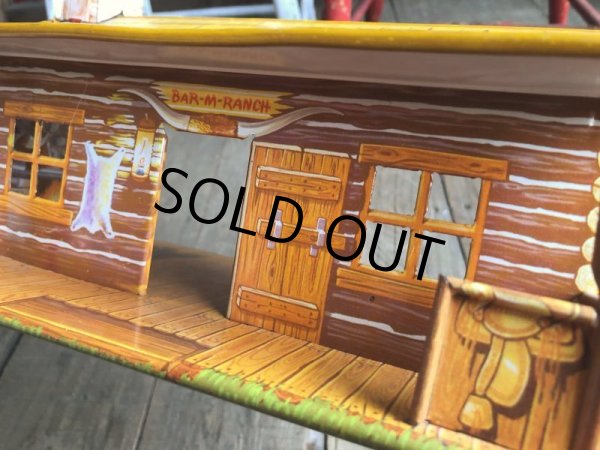 画像10: 50s Vintage Marx Western Play Set Toy Bar-M-Ranch (B155) (10)
