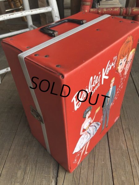 画像2: 60s Vintage Mattel Barbie and Ken Fashion Doll Case (B166) (2)