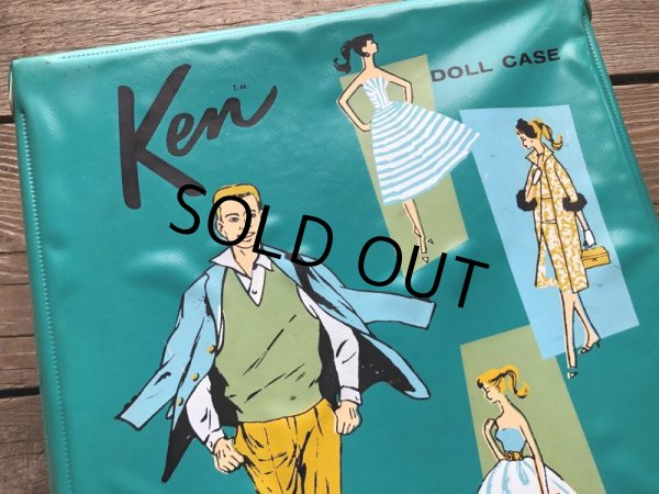 画像10: 60s Vintage Mattel Barbie Ken Fashion Doll Case (B164) (10)