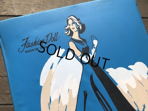 画像7: 60s Vintage Fashion Doll Wardrobe Trunk Case (B169) (7)