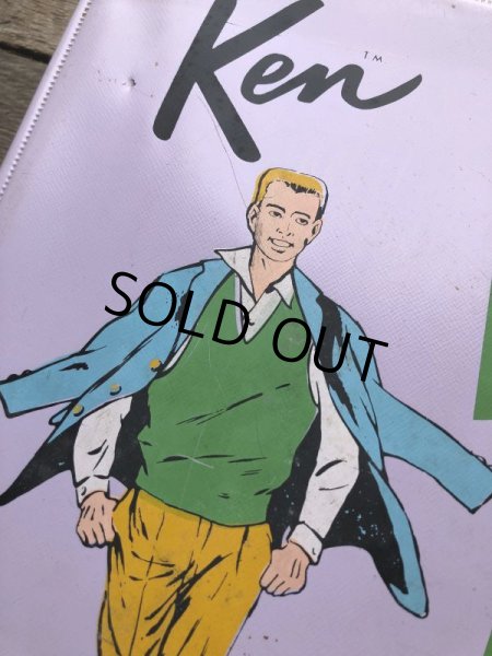 画像11: 60s Vintage Mattel Barbie Ken Fashion Doll Case (B163) (11)