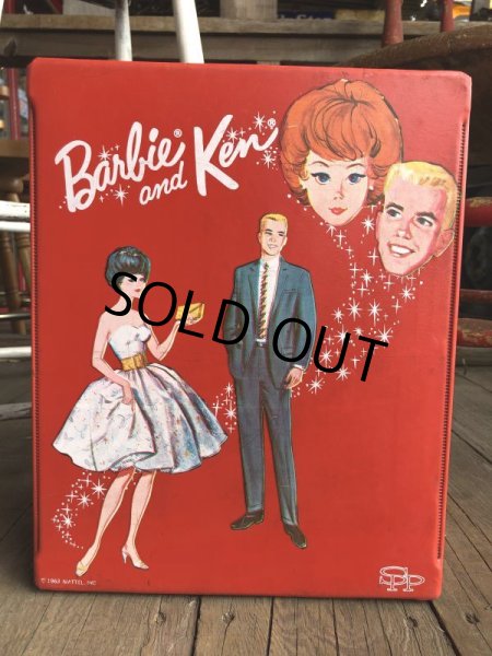 画像1: 60s Vintage Mattel Barbie and Ken Fashion Doll Case (B166) (1)