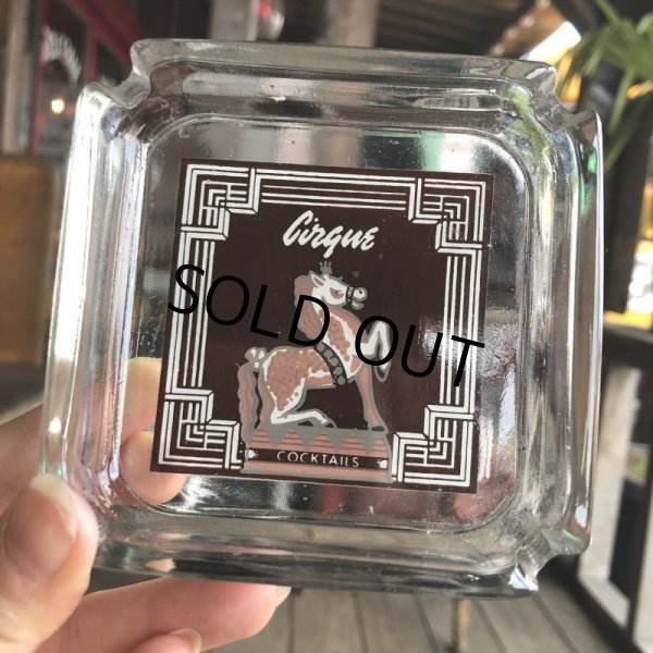 画像1: Vintage Motel Restaurant Ashtray / Cirque COCKTAIL (B184)  (1)