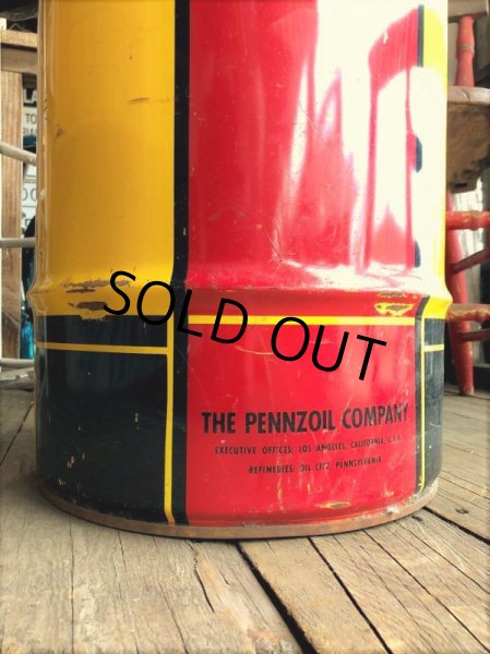 画像6: Vintage PENNZOIL Oil Drum Can Good Condition (B196) (6)