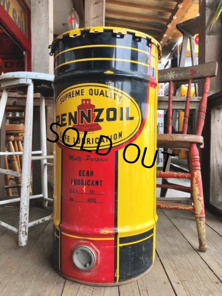 画像2: Vintage PENNZOIL Oil Drum Can Good Condition (B196) (2)