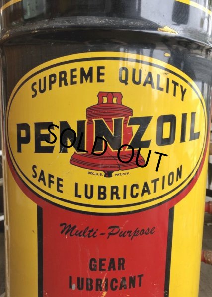 画像7: Vintage PENNZOIL Oil Drum Can Good Condition (B196) (7)