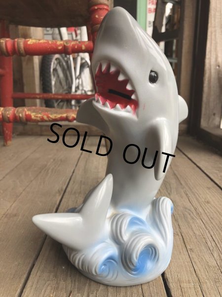 画像10: 1970s Vintage Play Pal JAWS Vinyl Plastic Bank Hard to Find (B199) (10)