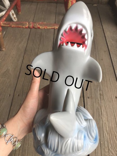 画像3: 1970s Vintage Play Pal JAWS Vinyl Plastic Bank Hard to Find (B199) (3)