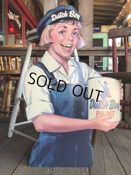 画像4: Vintage DUTCH BOY PAINTS Store Display Cardboard Sign (B205) (4)