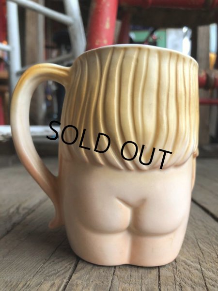 画像3: Vintage Japan Nude Naked Pin-up Girl Ceramic Mug (B200) (3)
