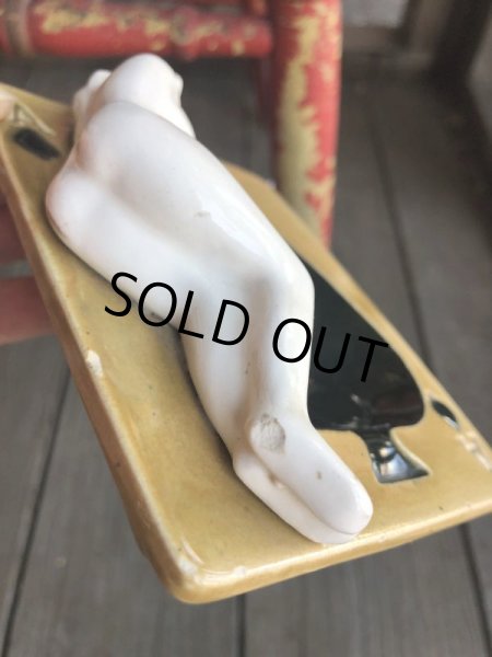 画像10: Vintage Japan Nude Naked Pin-up Girl Ceramic Ashtray (B201) (10)