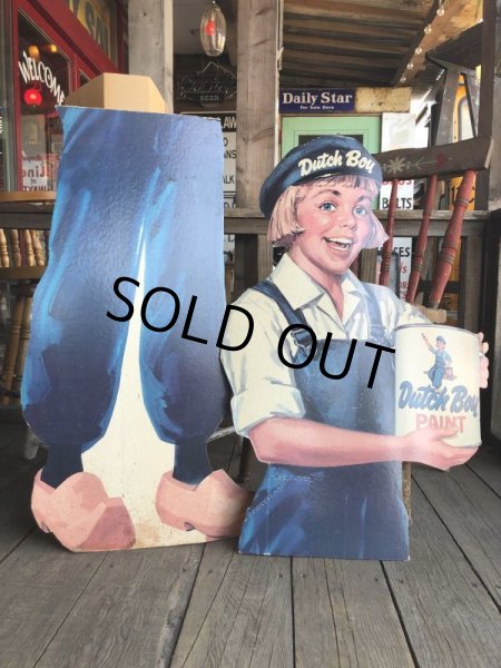 画像5: Vintage DUTCH BOY PAINTS Store Display Cardboard Sign (B205) (5)