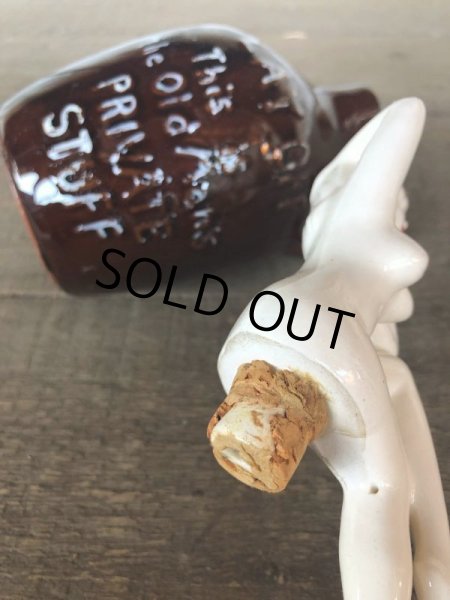 画像7: Vintage Japan Nude Naked Pin-up Girl Ceramic Decanter  Lay Off .. (B202) (7)