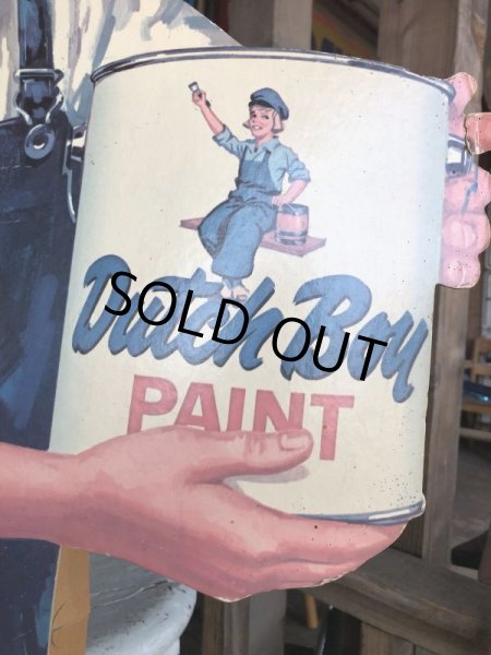 画像3: Vintage DUTCH BOY PAINTS Store Display Cardboard Sign (B205) (3)