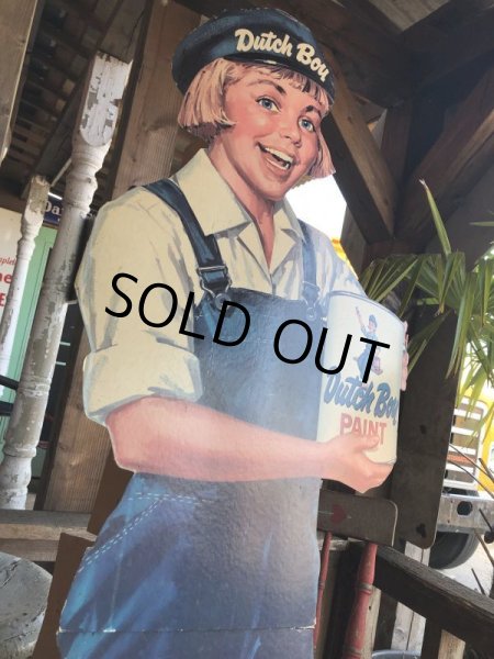 画像7: Vintage DUTCH BOY PAINTS Store Display Cardboard Sign (B205) (7)