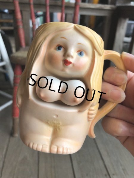 画像7: Vintage Japan Nude Naked Pin-up Girl Ceramic Mug (B200) (7)