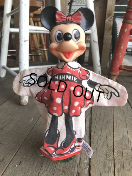 画像1: Vintage Gund Disney Hand Puppet Minnie Mouse (B203) (1)