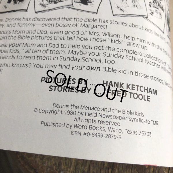 画像3: 80s Vintage Comic DENNIS THE MENACE Bible Kids (B214)  (3)