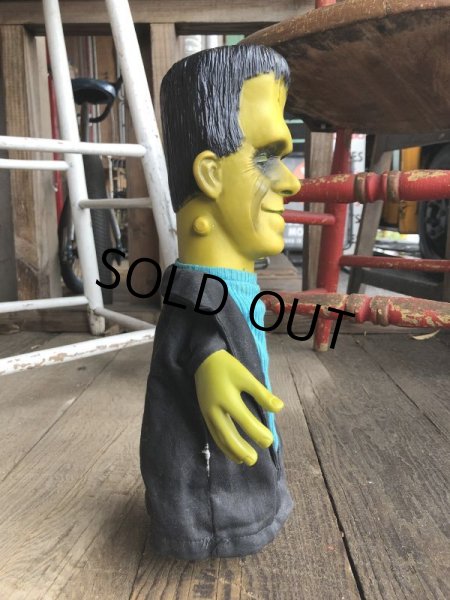 画像7: 60s Vintage Mattel The Munsters TV Show Herman Tanking Hand Puppet Doll (B216)  (7)
