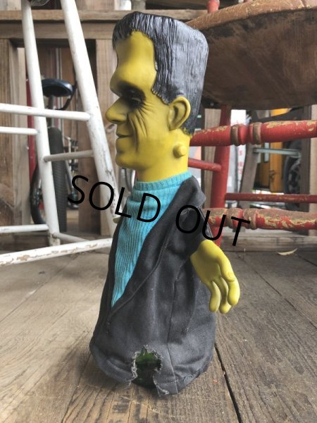 画像6: 60s Vintage Mattel The Munsters TV Show Herman Tanking Hand Puppet Doll (B216)  (6)