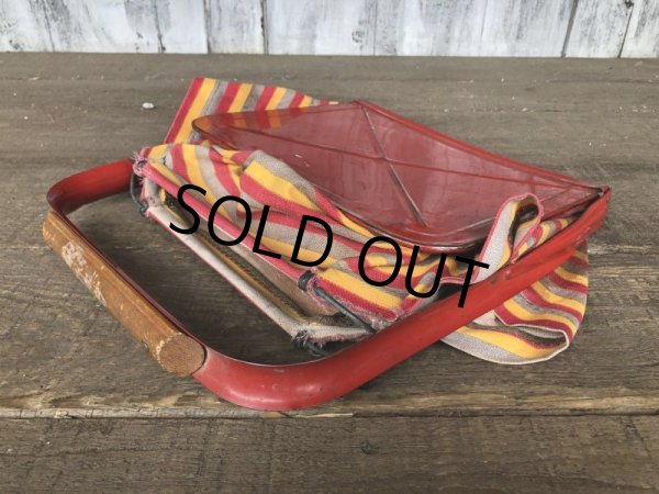 画像8: 40s Vintage Grocery Store Shopping Canvas Basket  (B219) (8)