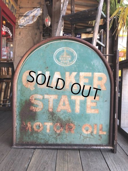 画像2: Vintage Quaker State Motor Oil Sign (B220) (2)