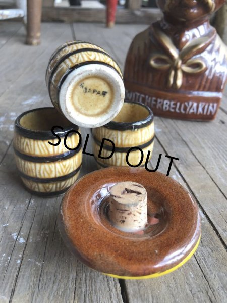 画像7: Vintage Drunk 4 Eyes Decanter Kwitcherbell Yankin w/shot glass SET (B223) (7)