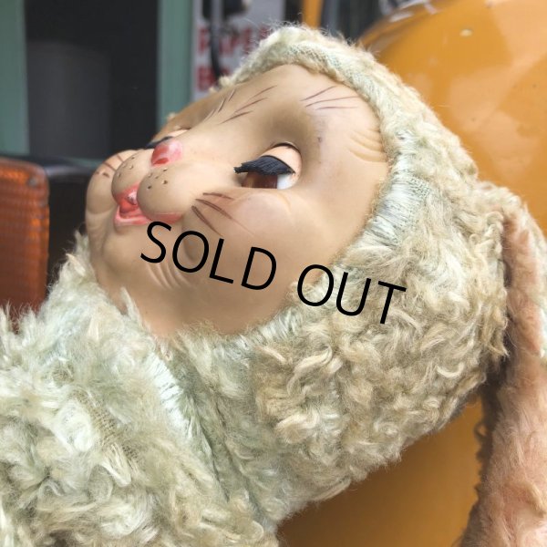 画像12: Vintage Rubber Face Doll Sleep Eyes Bunny (S799) (12)