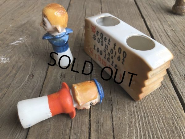 画像4: Vintage Drunk 4 Eyes Nodder Shakers S/P (B227) (4)