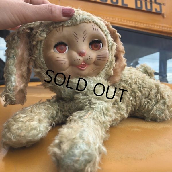 画像17: Vintage Rubber Face Doll Sleep Eyes Bunny (S799) (17)