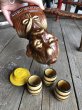 画像6: Vintage Drunk 4 Eyes Decanter Kwitcherbell Yankin w/shot glass SET (B223) (6)