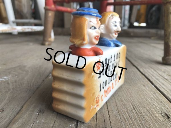 画像2: Vintage Drunk 4 Eyes Nodder Shakers S/P (B227) (2)